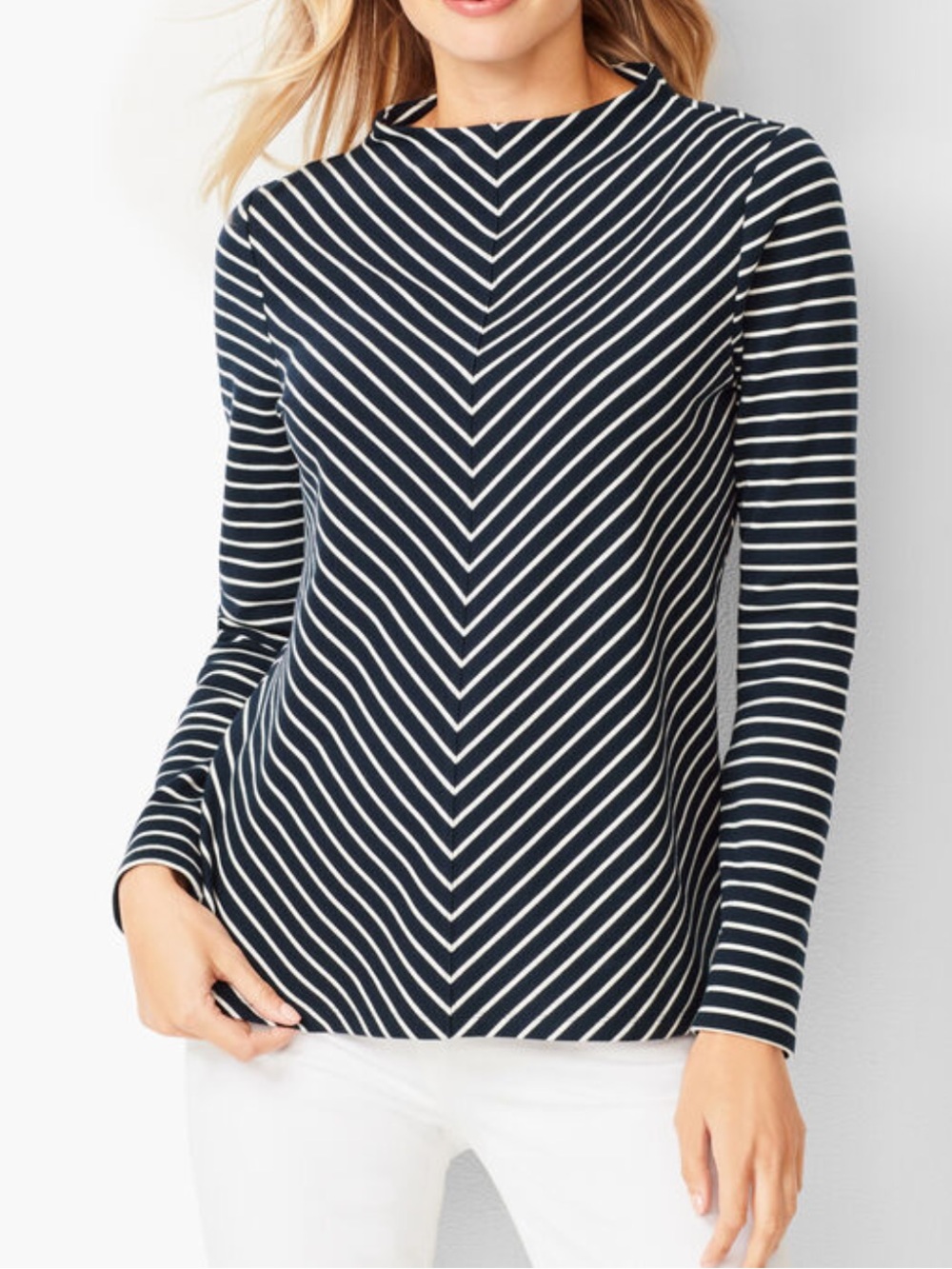 Talbots Mock Neck Top Small Petite SP